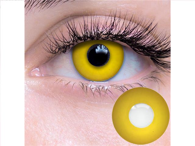 09.089 Zombie Yellow Contact Lenses