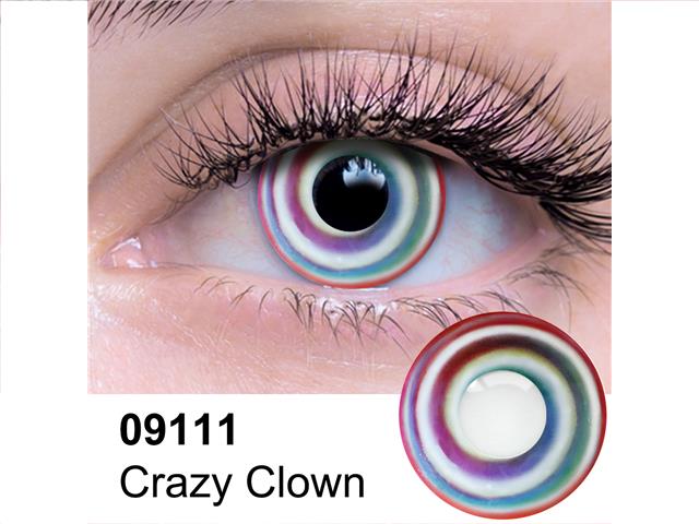 09.111 Crazy Clown Contact Lenses